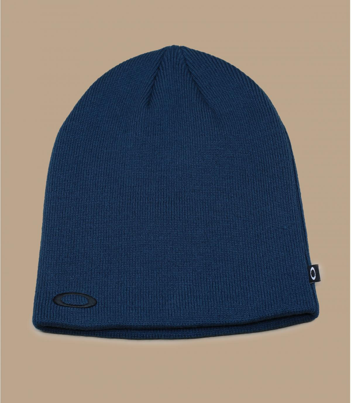 bonnet Oakley bleu Fine Knit Beanie pond blue